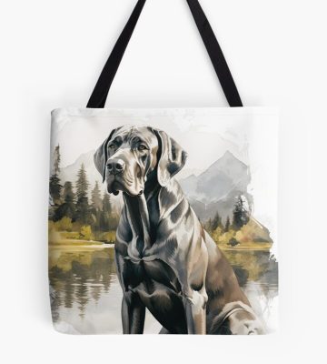 Black Great Dane Hiking Tote - Great Dane Merch