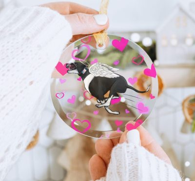 Custom Great Dane Heart Ornament - Great Dane Merch