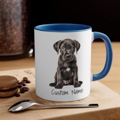Great Dane Puppy Custom Name Mug - Great Dane Merch