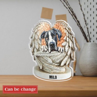 Personalized Great Dane Dog Acrylic Angel Plaque - Great Dane Merch