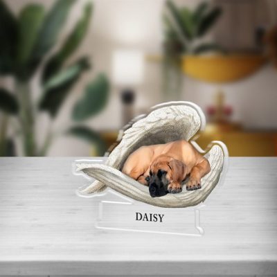 Personalized Great Dane Dog Angel Wings Acrylic Plaque - Great Dane Merch